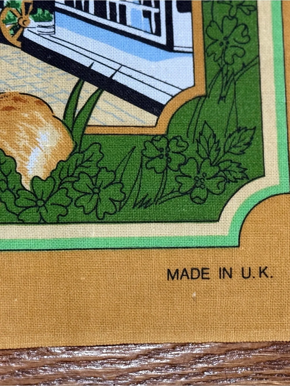 VTG New Forest Souvenir Tea Towel Richlin RL484 Cotton Map Made in UK (NWOT)